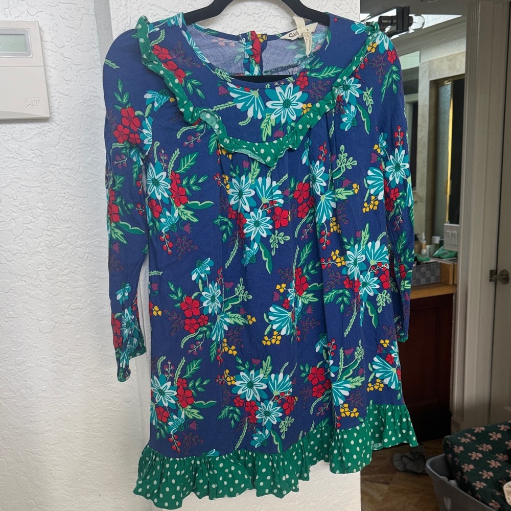 Matilda Jane Blue and Teal Floral Top
